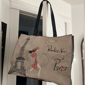 Stylish Paris-Themed Tote Bag